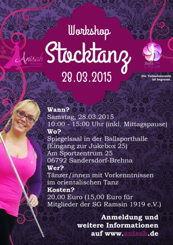 Workshop "Stocktanz" mit Anisah Bellydance