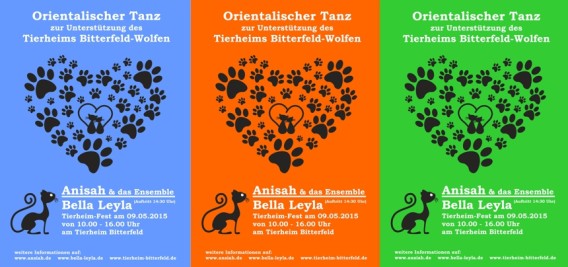 Orientalischer Tanz zum Tierheim-Fest (Plakate)