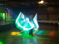 Anisah mit "LED-Wings"
